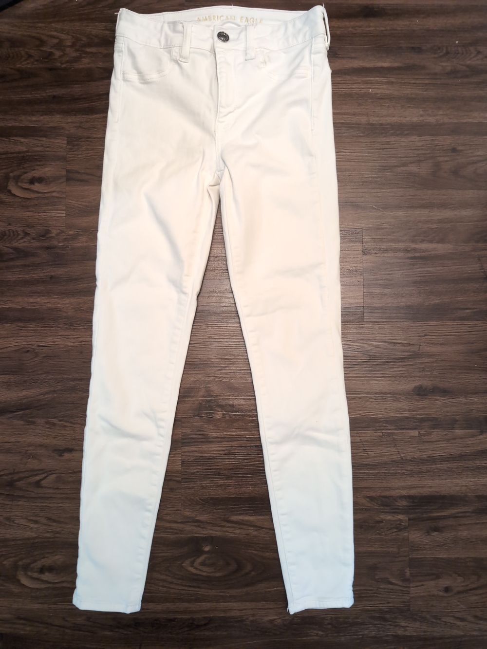 American Eagle Outfitters Womens White Skinny Jeans - Size 4 Regular